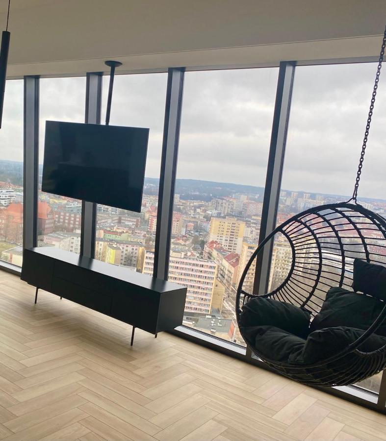 Hanza Tower Szczecin Sky Apart 18Th Floor A Apartman Kültér fotó