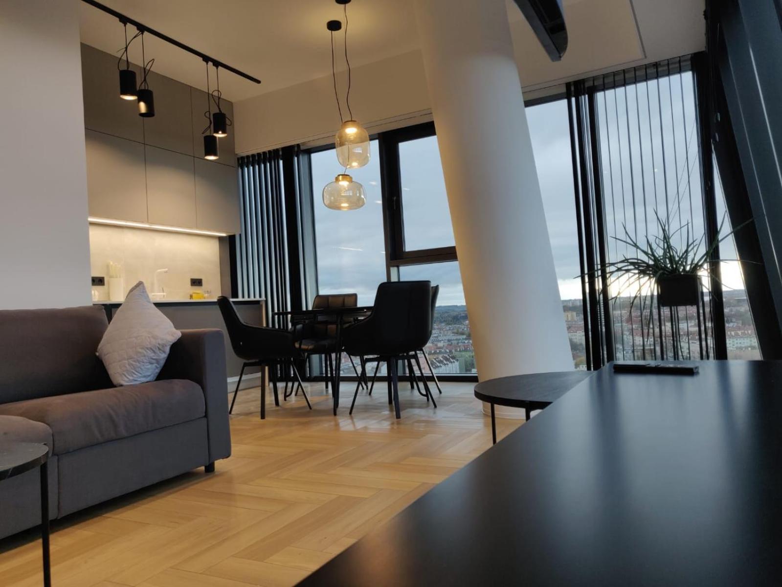 Hanza Tower Szczecin Sky Apart 18Th Floor A Apartman Kültér fotó